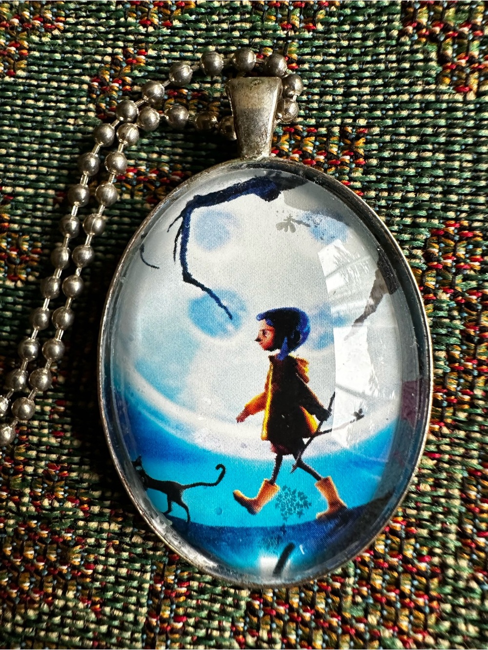 Coraline Fan-Made Cameo Pendant Necklace Inspired Gift